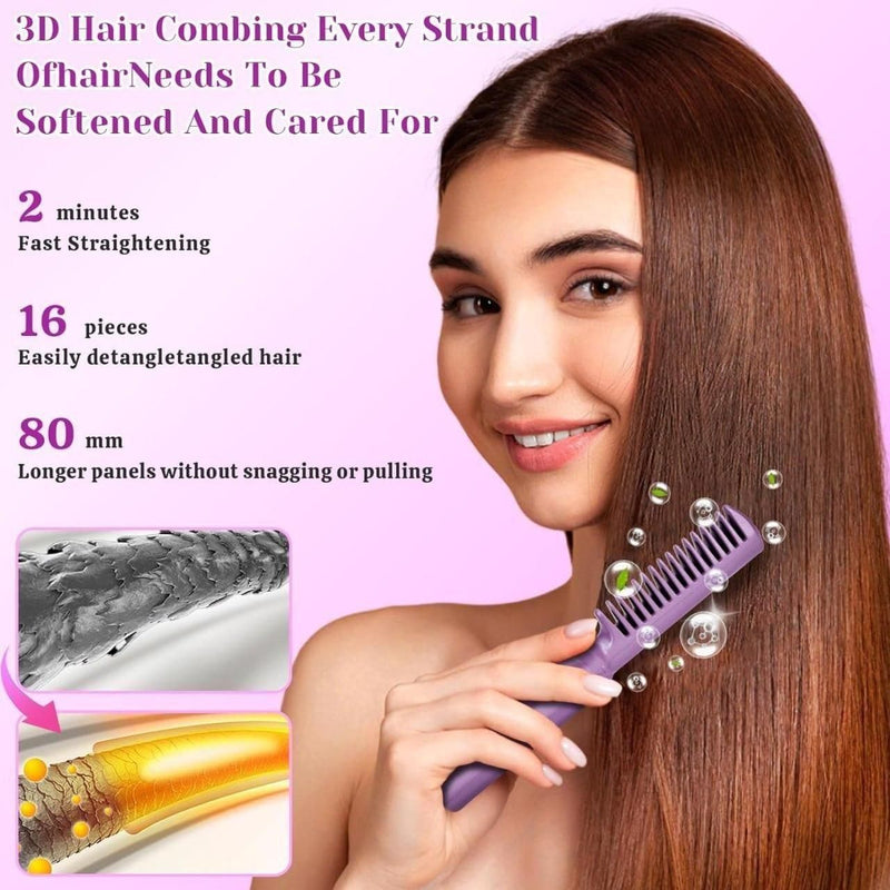 Meneflix Cordless Mini Hair Straightener 🔥 | Portable & Rechargeable Hot Comb for Quick Styling 💇‍♀️✨
