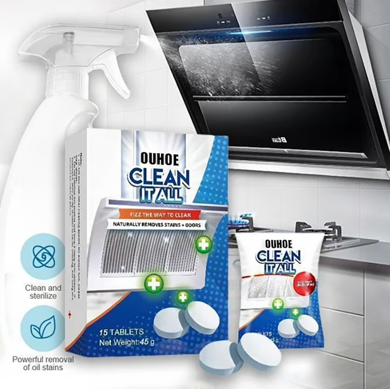 Active Oxygen Cleaner Tablets 💧✨ for Kitchen, Clothes & Shoes (10 Pcs)