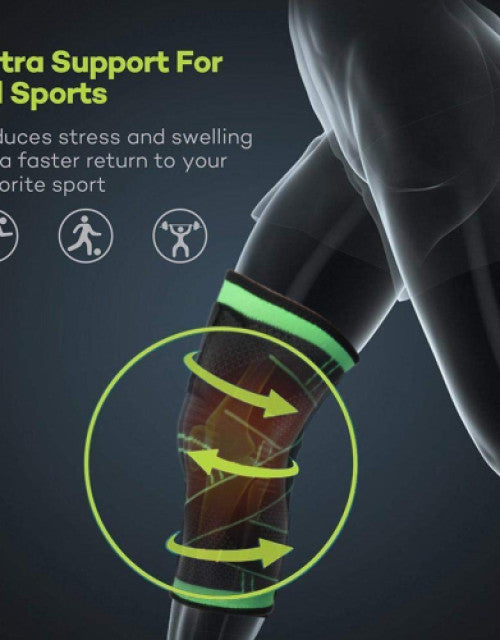 Knee Compression Sleeve, Knee Support for Sports Workout (Pack of 1)