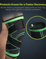 Knee Compression Sleeve, Knee Support for Sports Workout (Pack of 1)