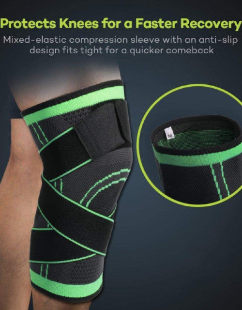 Knee Compression Sleeve, Knee Support for Sports Workout (Pack of 1)