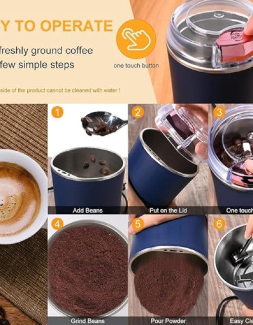 Portable Electric Coffee Grinder Spice & Coffee Bean Grinder